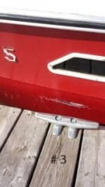 3 missing fender hull damage