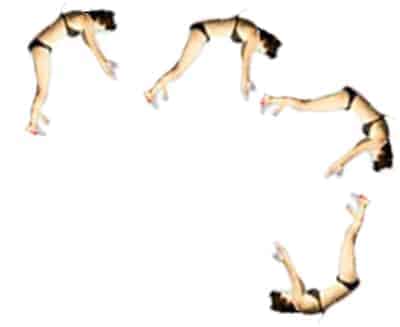 woman falling overboard