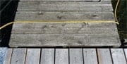 shore cord through crack