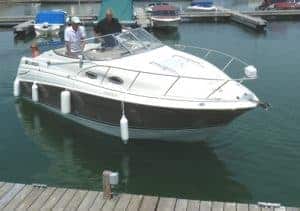power boat docking
