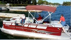 how to dock a pontoon boat