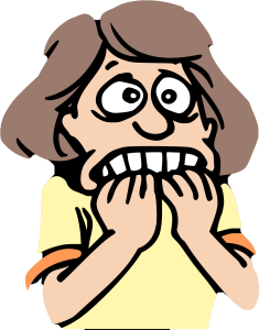 fearful child Girl full of fear when docking